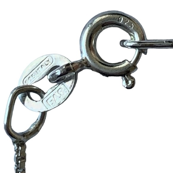 925 Sterling Silver Necklace Heart - Picture 11 of 12